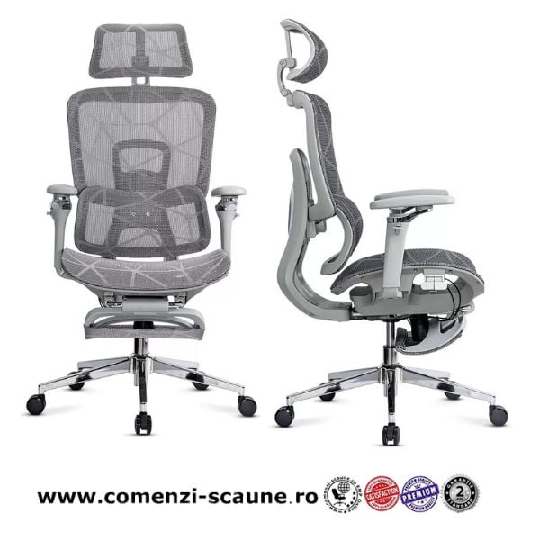 Scaune ergonomice cu tetieră reglabilă, brațe 4D și șezut culisant SYYT 9520 - 3